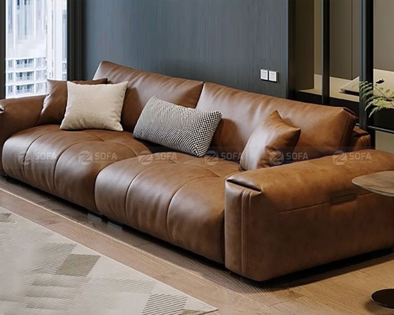 Sofa Da - Đẳng Cấp Sang Trong Cho Phòng Khách