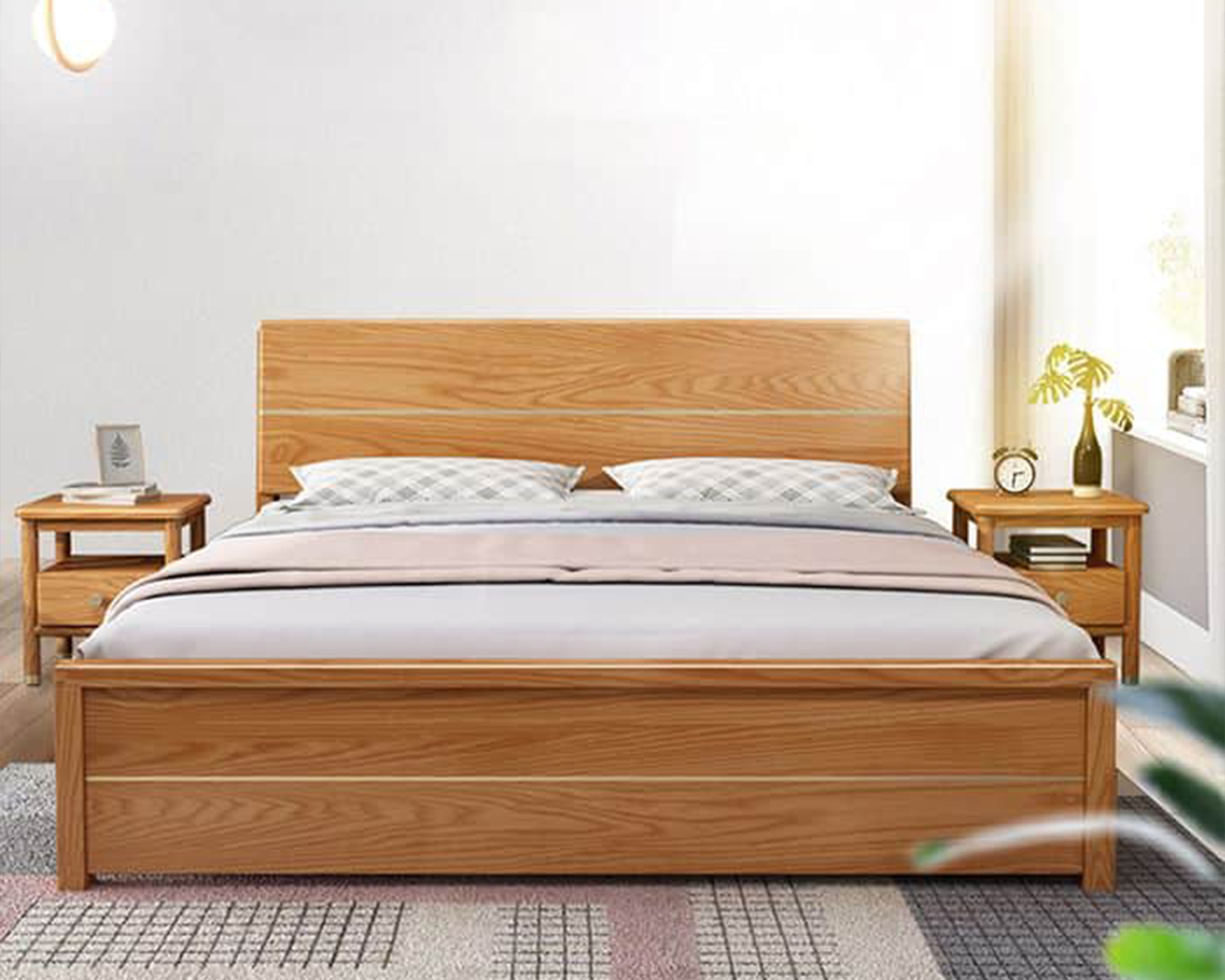 Banner Giường Ngủ Gỗ Tự Nhiên Cao Cấp – Điểm Nhấn Sang Trọng Cho Nội Thất