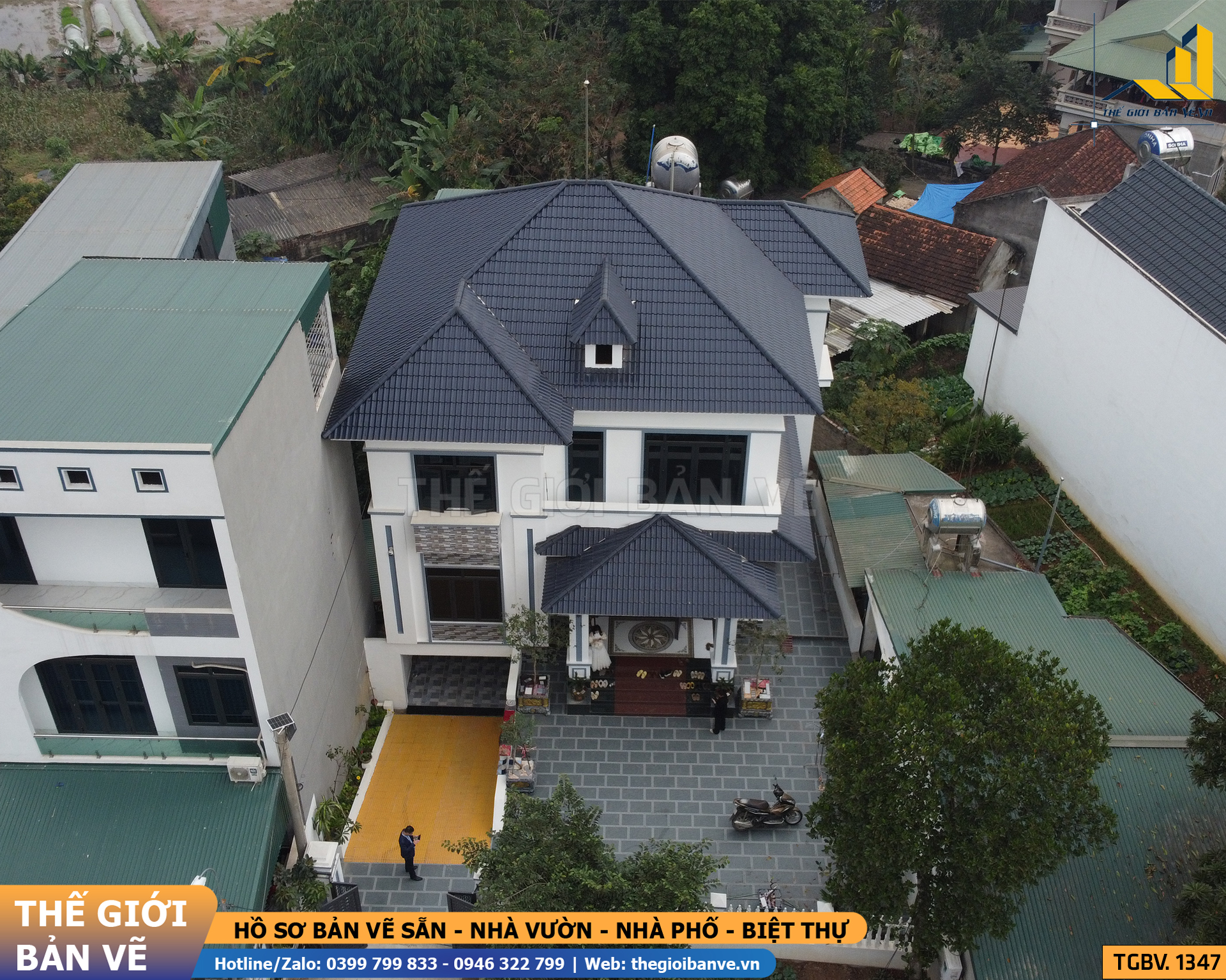 Biệt Thự 2 Tầng Mái Nhật Hiện Đại – Thiết Kế Chuẩn Thực Tế, Không Gian Sống Đáng Mơ Ước | HCG.1347