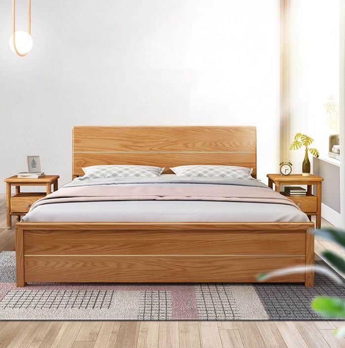 Giường Ngủ Gỗ Tự Nhiên Cao Cấp – Điểm Nhấn Sang Trọng Cho Nội Thất